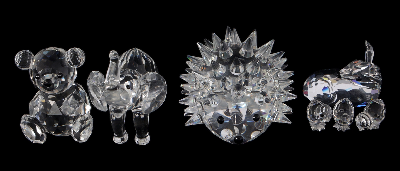SWAROVSKI CRYSTAL FIGURINES - LOT OF 5