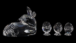 SWAROVSKI CRYSTAL FIGURINES - LOT OF 5