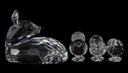 SWAROVSKI CRYSTAL FIGURINES - LOT OF 5