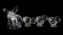 SWAROVSKI CRYSTAL FIGURINES - LOT OF 5