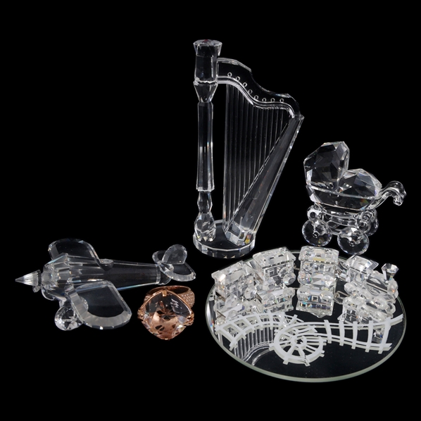 SWAROVSKI CRYSTAL FIGURINES - LOT OF 5