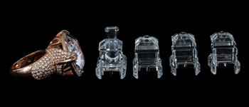 SWAROVSKI CRYSTAL FIGURINES - LOT OF 5