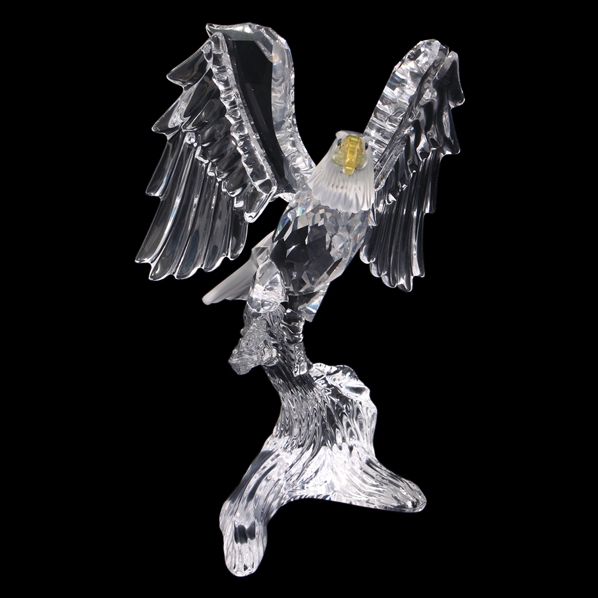 SWAROVSKI CRYSTAL BALD EAGLE FIGURINE WITH BOX