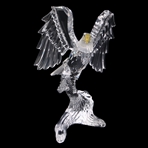 SWAROVSKI CRYSTAL BALD EAGLE FIGURINE WITH BOX