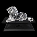 SWAROVSKI CRYSTAL 1995 LION FIGURINE WITH BOX
