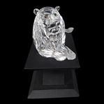SWAROVSKI CRYSTAL 1995 LION FIGURINE WITH BOX