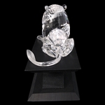 SWAROVSKI CRYSTAL 1995 LION FIGURINE WITH BOX