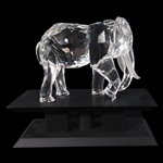 SWAROVSKI CRYSTAL 1993 ELEPHANT FIGURINE WITH BOX