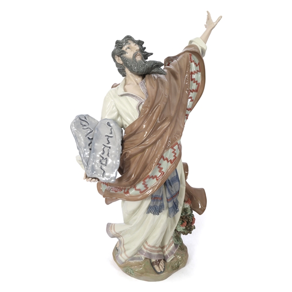 LLADRO PORCELAIN FIGURINE "MOSES & THE 10 COMMANDMENTS"