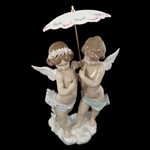 LLADRO PORCELAIN FIGURINE WAITING FOR A RAINBOW