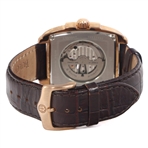 BULOVA AUTOMATIC SKELETON STAINLESS STEEL WRISTWATCH