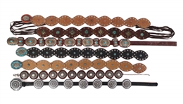 WOMEN'S SOUTHWESTERN FASHION LEATHER & METAL BELTS