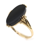 10K YELLOW GOLD BLACK ONYX FASHION RINGS