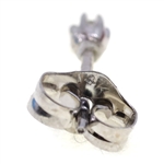 14K WHITE & YELLOW GOLD .02 CT -.04 CT DIAMOND EARRINGS