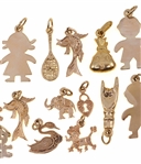 14K YELLOW GOLD NOVELTY CHARMS