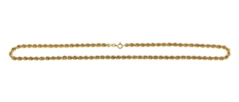 14K YELLOW GOLD 18" ROPE CHAIN