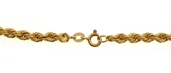 14K YELLOW GOLD 18 ROPE CHAIN