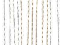 14K WHITE & YELLOW GOLD DIAMOND SOLITAIRE NECKLACES