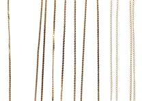 14K YELLOW GOLD NECKLACES - ONYX, TIGER'S EYE, OPAL