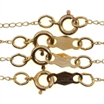 14K YELLOW GOLD NECKLACES - OPAL & TIGER'S EYE