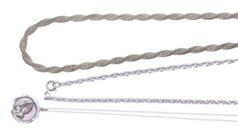 STERLING SILVER CHAINS, CHARMS, BROOCHES, & EARRINGS