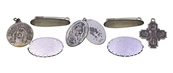 STERLING SILVER CHAINS, CHARMS, BROOCHES, & EARRINGS