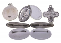 STERLING SILVER CHAINS, CHARMS, BROOCHES, & EARRINGS