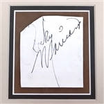 BOXER ROCKY MARCIANO CUT SIGNATURE W/ PHOTO PRINT