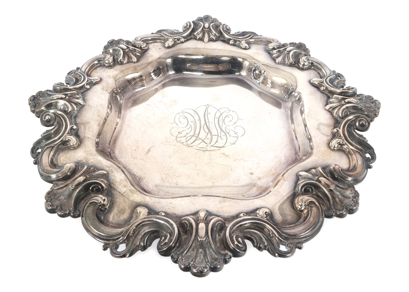 STERLING SILVER R. WALLACE & SONS 12" SERVING TRAY