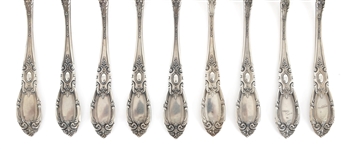 STERLING SILVER TOWLE KING RICHARD PATTERN FLATWARE SET