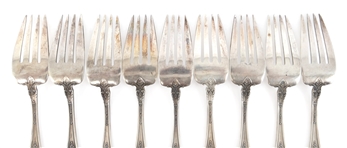 STERLING SILVER TOWLE KING RICHARD PATTERN FLATWARE SET