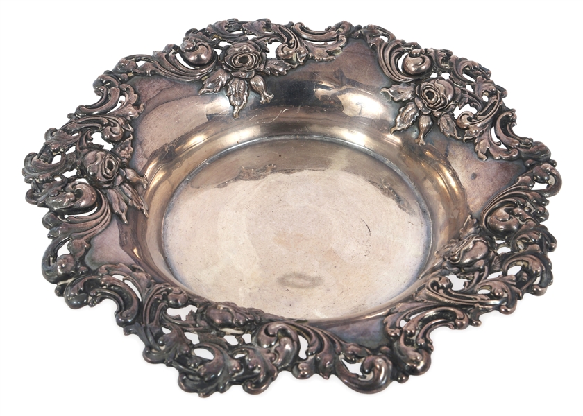 STERLING SILVER WOODSIDE CO. HOLLOWWARE CANDY DISH