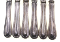 WEIGHTED STERLING SILVER CHEESE KNIVES - SET OF 6
