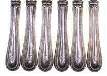 WEIGHTED STERLING SILVER CHEESE KNIVES - SET OF 6
