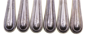WEIGHTED STERLING SILVER CHEESE KNIVES - SET OF 6