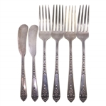 STERLING SILVER ROYAL CREST PROMISE PATTERN FLATWARE