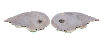 STERLING SILVER & TURQUOISE EARRINGS, NECKLACE, & RING