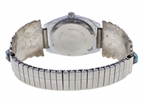 MEN'S STERLING SILVER WATCHBAND, RING & LAPEL PINS