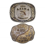 2011 AFJRA CHAMPION & FINALIST AWARD BELT BUCKLES