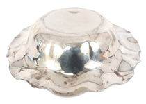 TIFFANY & CO. STERLING SILVER RUFFLED EDGE SERVING DISH