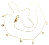 18K YELLOW GOLD ROBERTO COIN 0.28 CTW DIAMOND NECKLACE