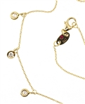 18K YELLOW GOLD ROBERTO COIN 0.28 CTW DIAMOND NECKLACE
