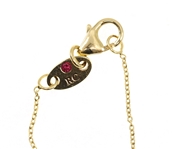 18K YELLOW GOLD ROBERTO COIN 0.28 CTW DIAMOND NECKLACE