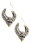 STERLING SILVER & 18K GOLD BARBARA BIXBY HOOP EARRINGS