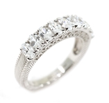 STERLING SILVER JUDITH RIPKA CUBIC ZIRCONIA BAND