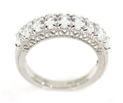 STERLING SILVER JUDITH RIPKA CUBIC ZIRCONIA BAND