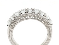 STERLING SILVER JUDITH RIPKA CUBIC ZIRCONIA BAND