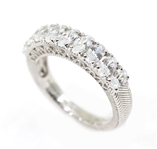 STERLING SILVER JUDITH RIPKA CUBIC ZIRCONIA BAND