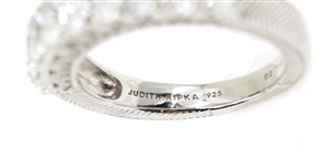 STERLING SILVER JUDITH RIPKA CUBIC ZIRCONIA BAND