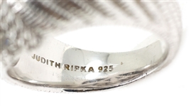 STERLING SILVER JUDITH RIPKA CZ FASHION RING